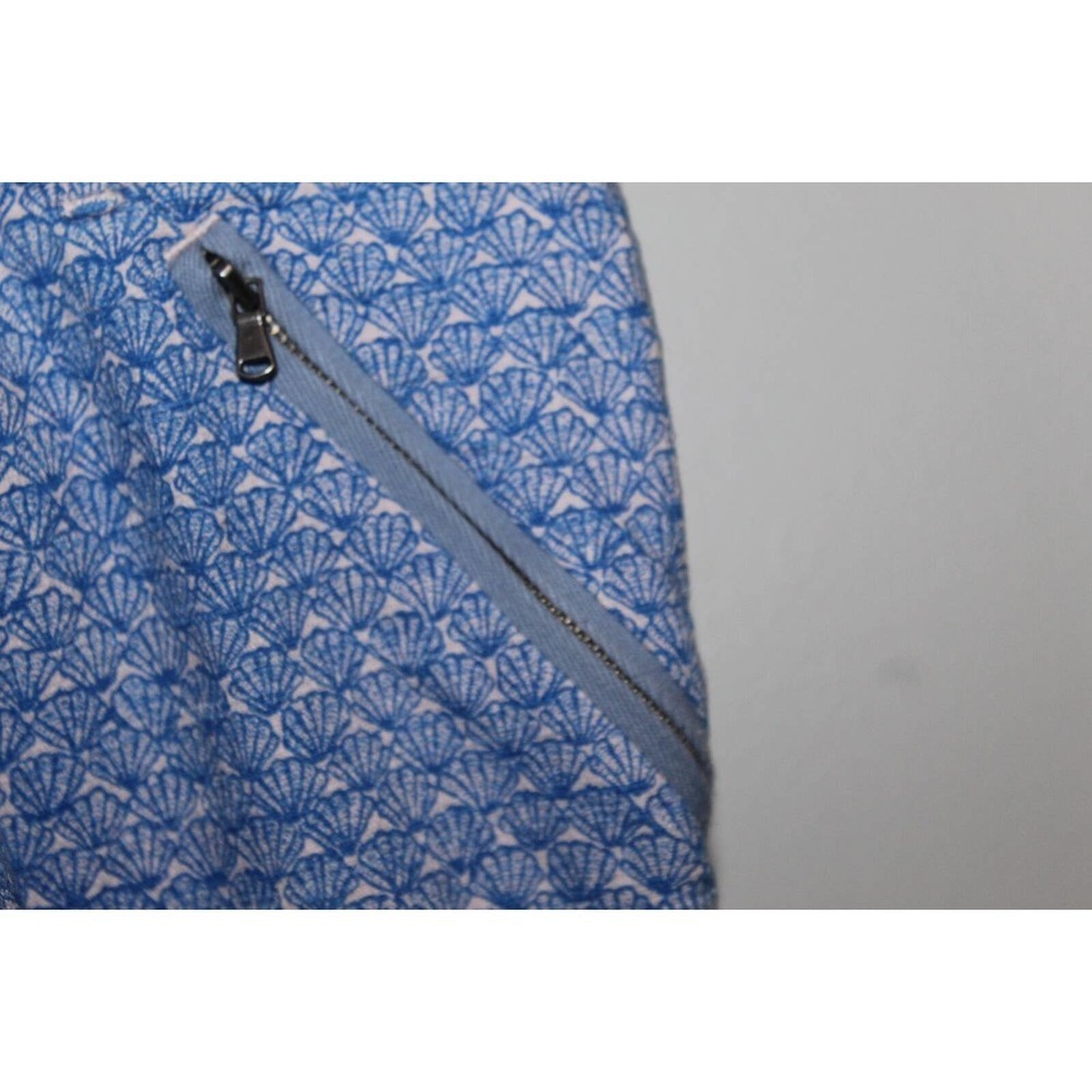 ✨2/$20 Cartonnier Sea Shell Print Charlie Trouser Pants Blue White 6 H14473 - Picture 13 of 16
